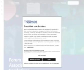 Forumdesassociations.com(Forum National des Associations & Fondations) Screenshot