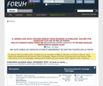 Forumdz.com(FORUMDZ ALGERIE INTERNET NTIC' Adsl) Screenshot