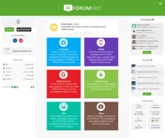 Forumfree.net(La più grande comunità di forum) Screenshot