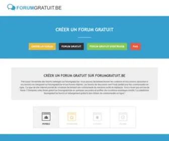 ForumGratuit.be(Créer) Screenshot