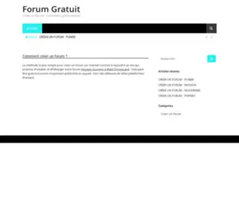 ForumGratuits.com(Forum Gratuit) Screenshot