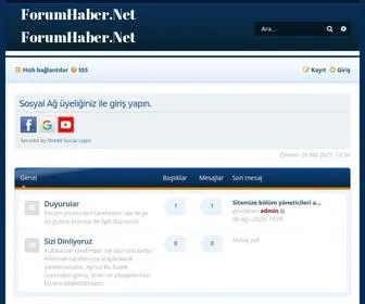 Forumhaber.net(Ana sayfa) Screenshot