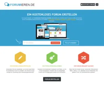Forumieren.de(Ein kostenloses Forum erstellen) Screenshot