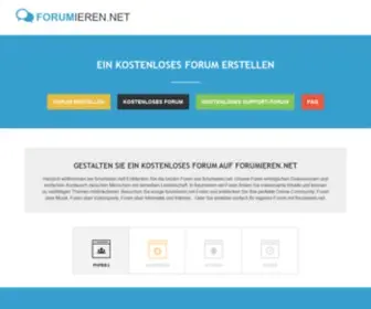 Forumieren.net(Forum erstellen) Screenshot