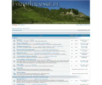 Forumjurajskie.pl(Jurajskie Forum Dyskusyjne • Strona głowna forum) Screenshot