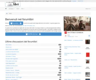 Forumlibri.com(Il forum e la community italiana dedicata ai libri e alla bellezza) Screenshot