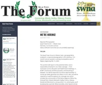 Forumnews.ca(Quad Town Forum) Screenshot