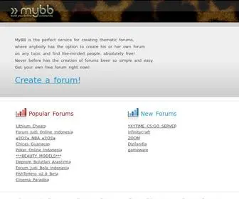 Forumno.com(Create a free forum on MyBB) Screenshot