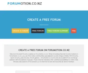 Forumotion.co.nz(Free forum) Screenshot