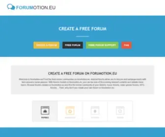 Forumotion.eu(Free forum) Screenshot