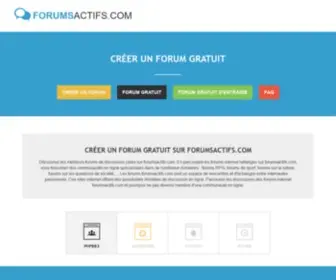 Forumsactifs.com(Créer) Screenshot
