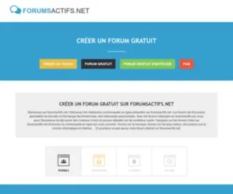Forumsactifs.net(Créer) Screenshot