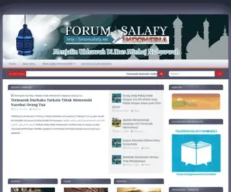 Forumsalafy.net(Menjalin Ukhuwwah Di Atas Minhaj Nubuwwah) Screenshot