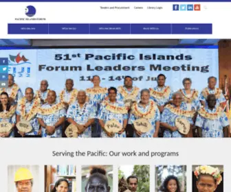 Forumsec.org(The pacific islands forum) Screenshot
