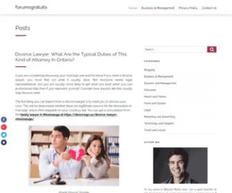 Forumsgratuits.net(Create a free forum) Screenshot