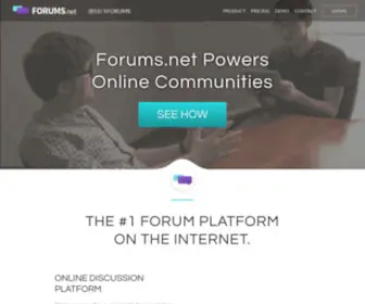 Forums.net(Cloud-based forum community software for business) Screenshot