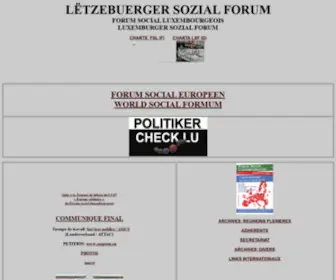 Forumsocial.lu(Lëtzebuerger) Screenshot