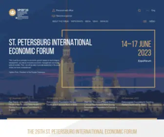 Forumspb.com(Petersburg International Economic Forum) Screenshot