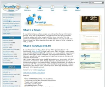 Forumup.web.tr(Create Forum free Forums) Screenshot