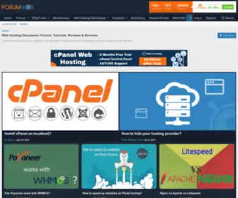 Forumweb.hosting(Web Hosting Discussion Forums) Screenshot