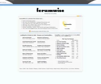 Forumwise.com(Free Forum Hosting) Screenshot