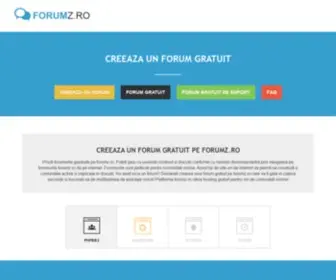 Forumz.ro(Creeaza un forum) Screenshot