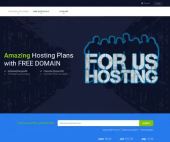 Forushosting.net(Hosting Solutions for all of us) Screenshot