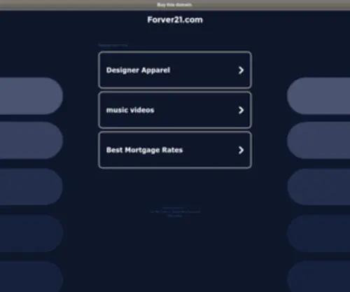 Forver21.com(Dit domein kan te koop zijn) Screenshot