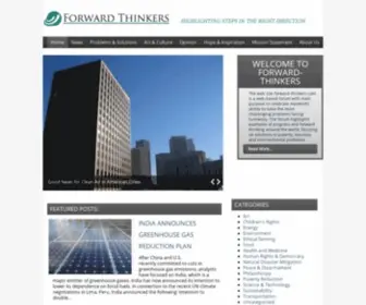 Forward-Thinkers.com(Highlighting Steps in the Right Direction) Screenshot