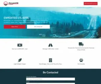 Forwardairdrivingjobs.com(Forward) Screenshot
