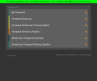 Forwardamerica.com(Forsale Lander) Screenshot