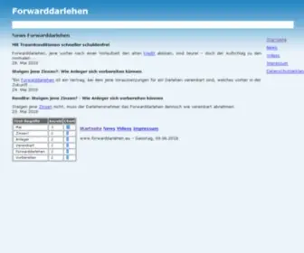 Forwarddarlehen.eu(Forwarddarlehen) Screenshot