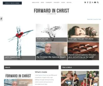 Forwardinchrist.net(Forward in Christ) Screenshot