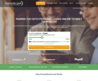 Forwardlend.com(Personal Loans Online) Screenshot