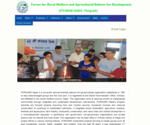 Forwardnepal.org(FORWARD Nepal) Screenshot