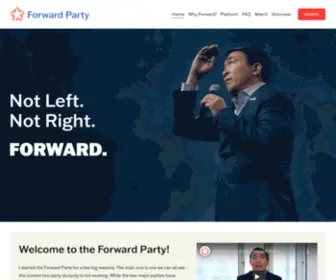 Forwardparty.com(Forward Party) Screenshot