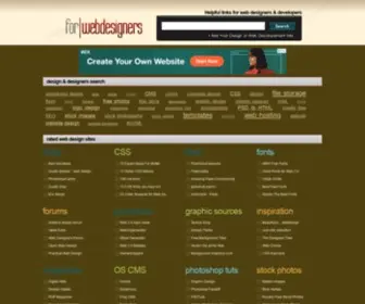 Forwebdesigners.com(For Web Designers) Screenshot