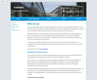 Forwiss.de(Institute for Software Systems in Technical Applications of Computer Science) Screenshot