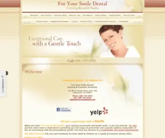 Foryoursmiledental.com(Sunnyvale Dentist) Screenshot