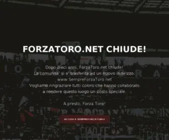 Forzatoro.net(Il primo sito autogestito dai tifosi del Toro) Screenshot