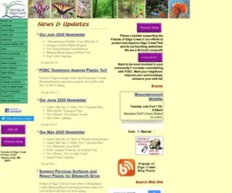 Fosc.org(Friends of Sligo Creek) Screenshot