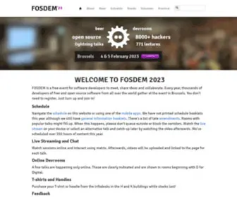 Fosdem.org(FOSDEMHome) Screenshot