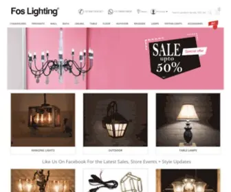 Foslighting.in(Online lighting store in India) Screenshot