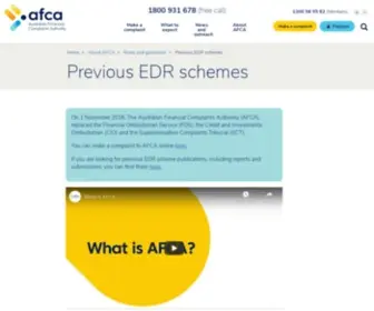 Fos.org.au(Australian Financial Complaints Authority (AFCA)) Screenshot