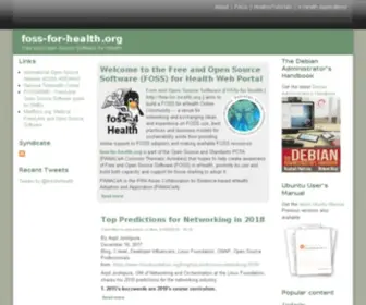 Foss-FOR-Health.org(PANACeA Free and Open Source Software (FOSS) for Health) Screenshot