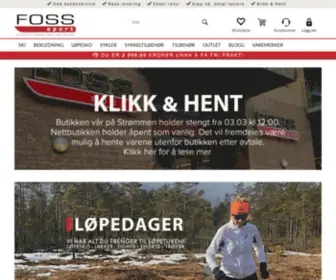 Foss-Sport.no(Foss Sport) Screenshot