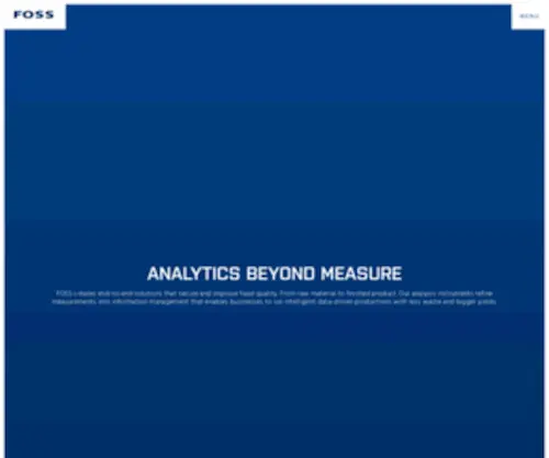 Foss.us(FOSS analytical solutions for food quality improvement and control) Screenshot