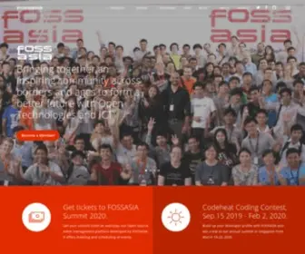 Fossasia.org(Asia's Open Technology Organization) Screenshot