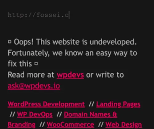 Fossei.com(Fossei) Screenshot