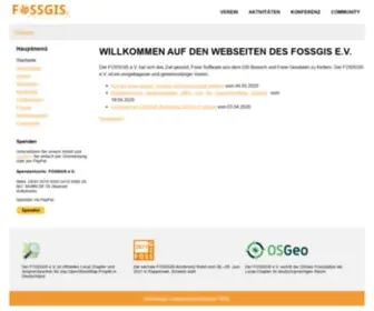 Fossgis.de(Startseite) Screenshot